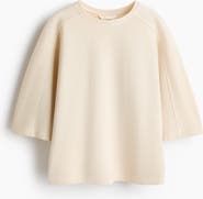 H&M Short-sleeved Cotton Sweatshirt