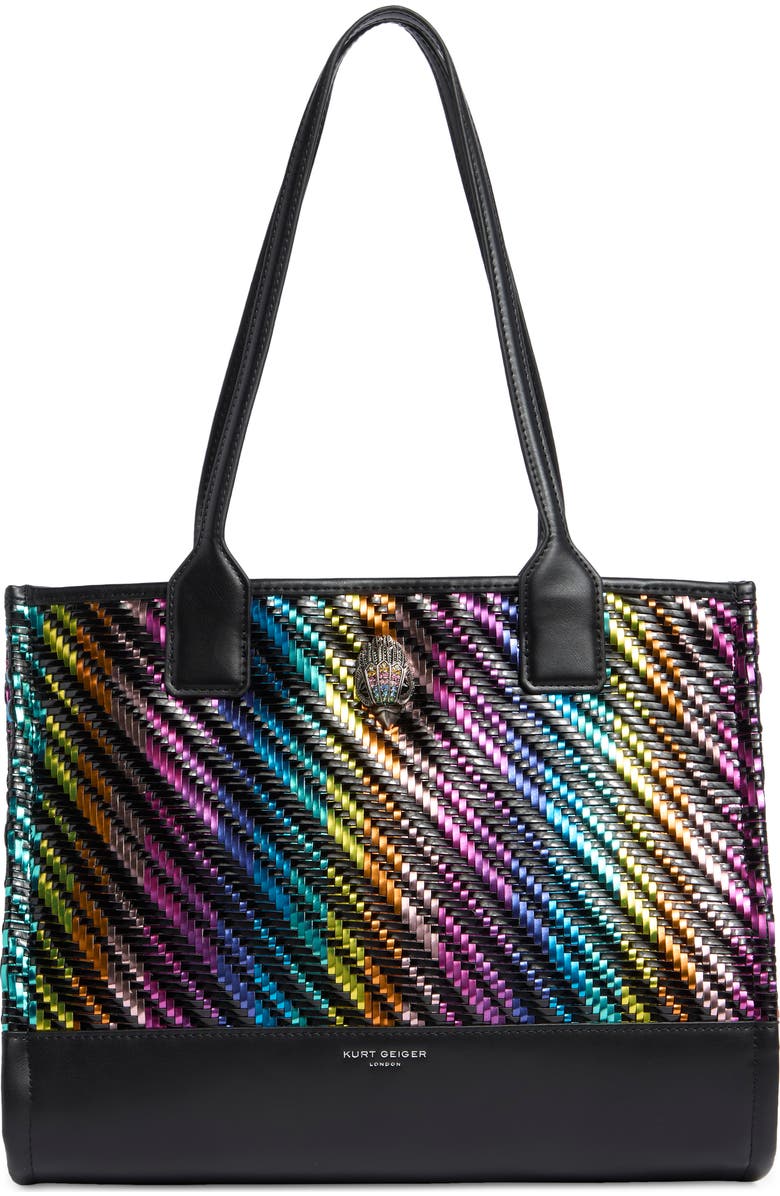 Kurt Geiger London Small Kensington Square Tote Bag, Main, color, Black Multi
