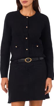 Vince Camuto Long Sleeve Cardigan with Patch Pockets