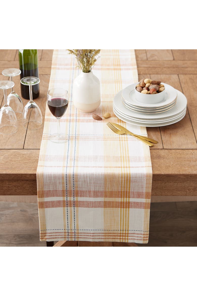 Veranda Plaid Table Runner, Alternate, color, Veranda