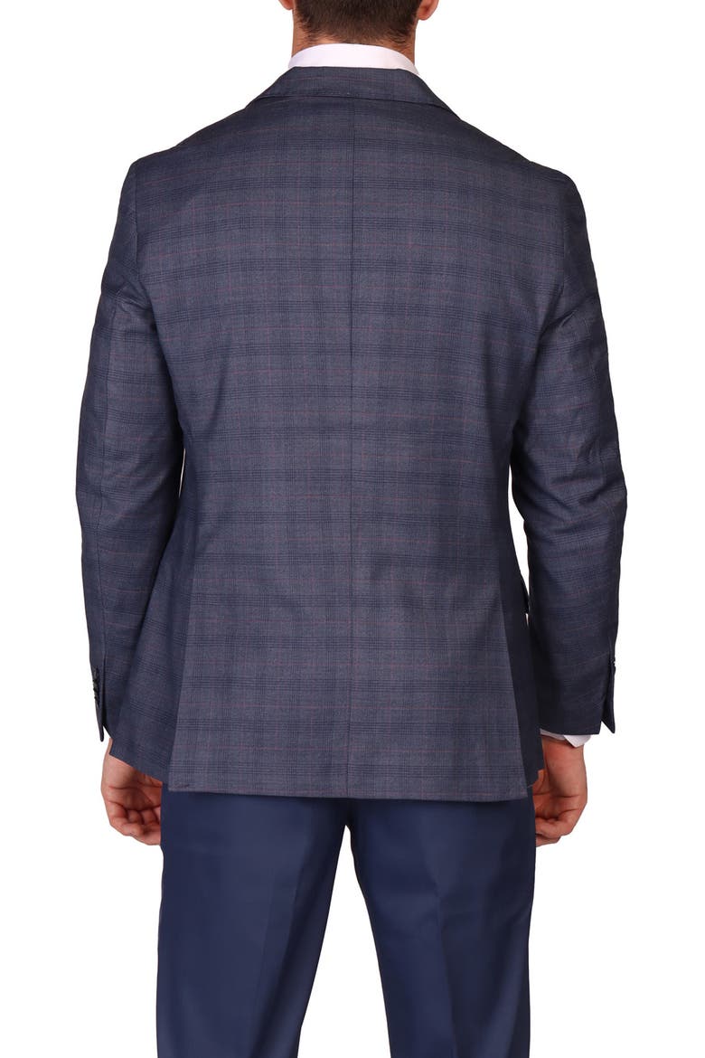 Modern Fit Windowpane Sport Coat, Alternate, color, CHARCOAL