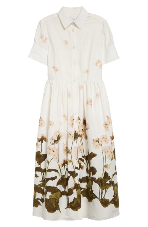 ERDEM ERDEM FLORAL PRINT COTTON POPLIN SHIRTDRESS 