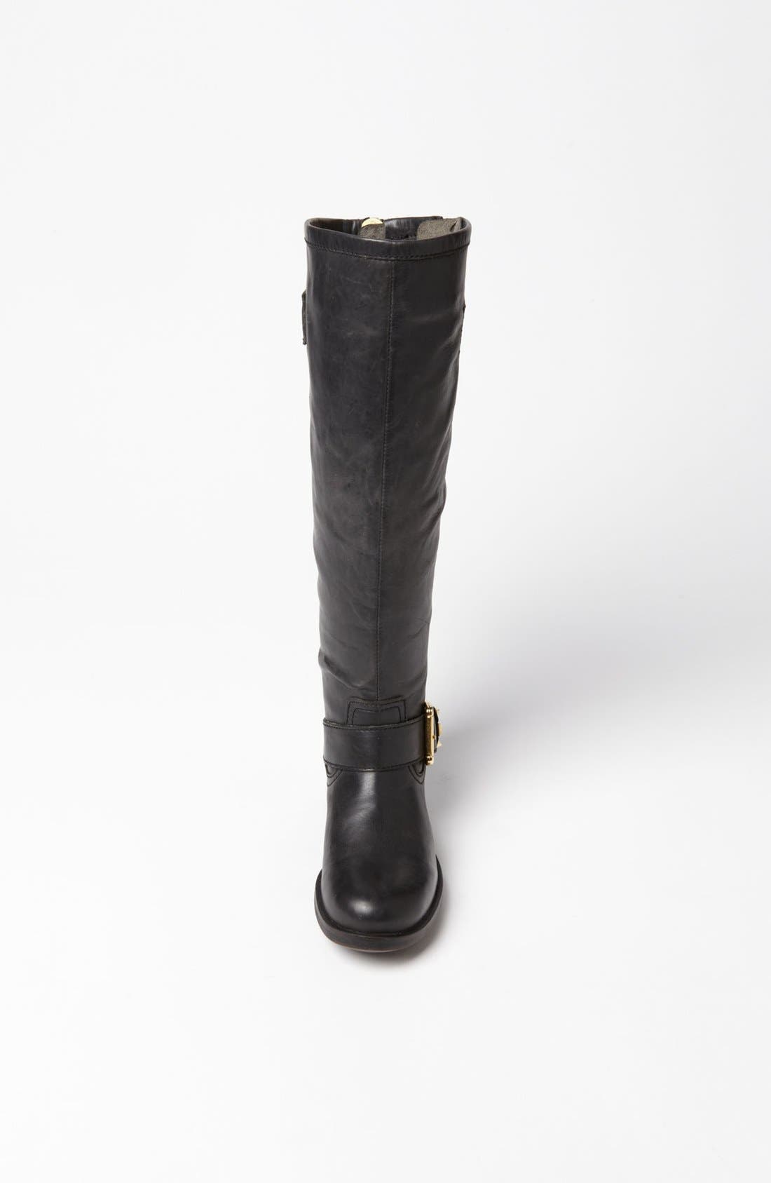 'Barton' Boot, Alternate, color, BLACK LEATHER