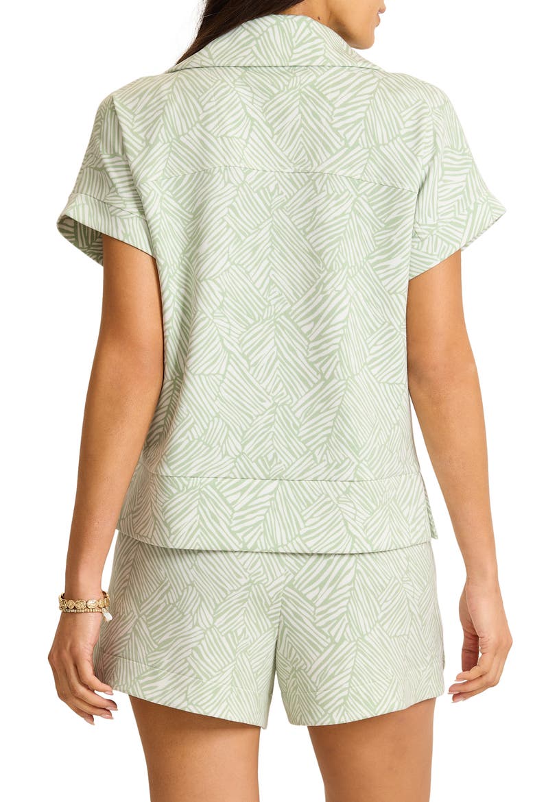 Palm Voyage Porto Fronds Shirt, Alternate, color, EXTRA LIGHT MARGARITA