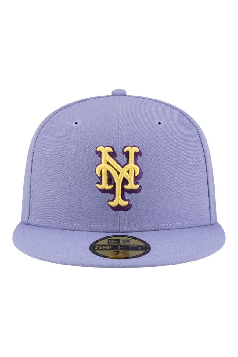 Men's New Era Light Purple New York Mets Lavender Bloom 59FIFTY Fitted Hat, Alternate, color, Light Purple