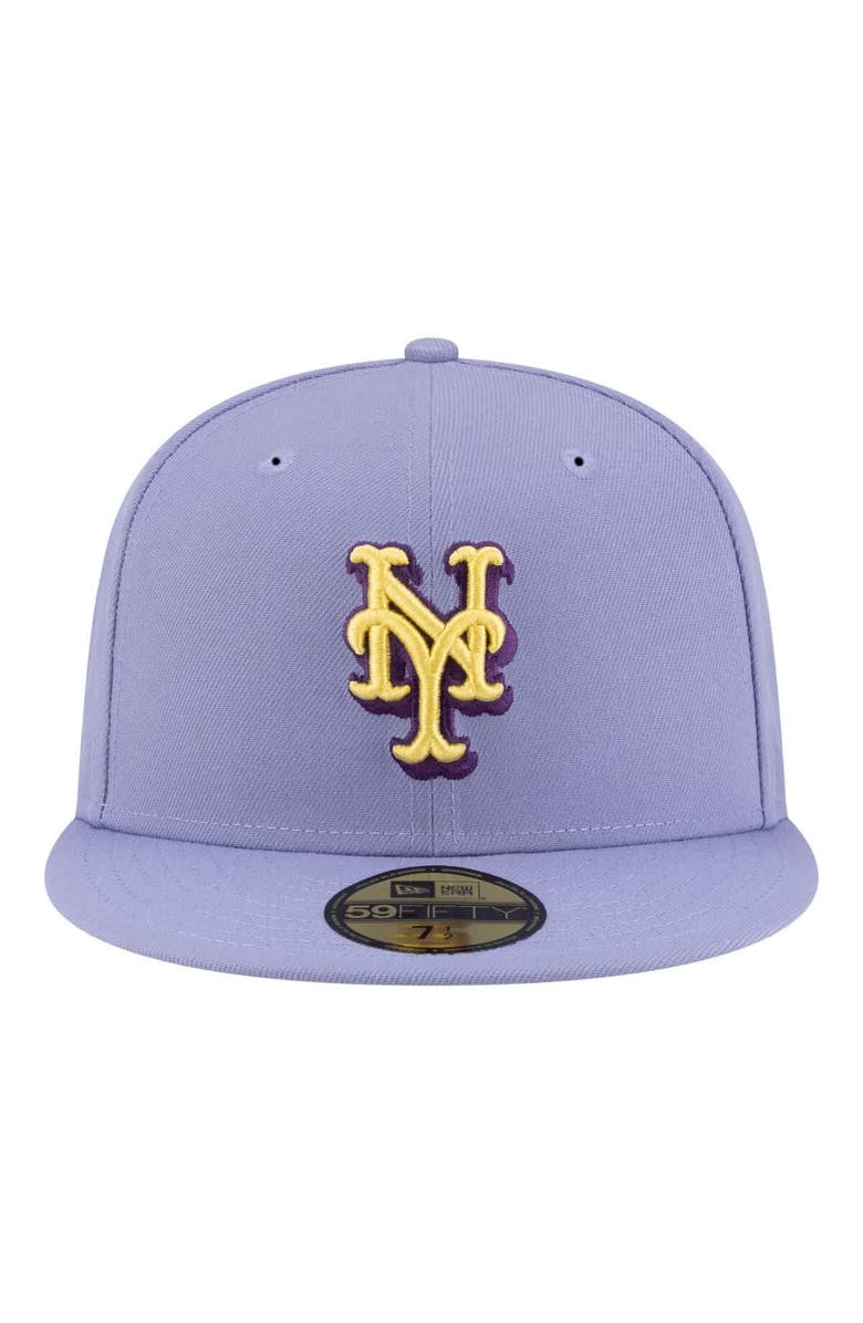 New Era Men's New Era Light Purple New York Mets Lavender Bloom 59FIFTY Fitted Hat, Alternate, color, Light Purple