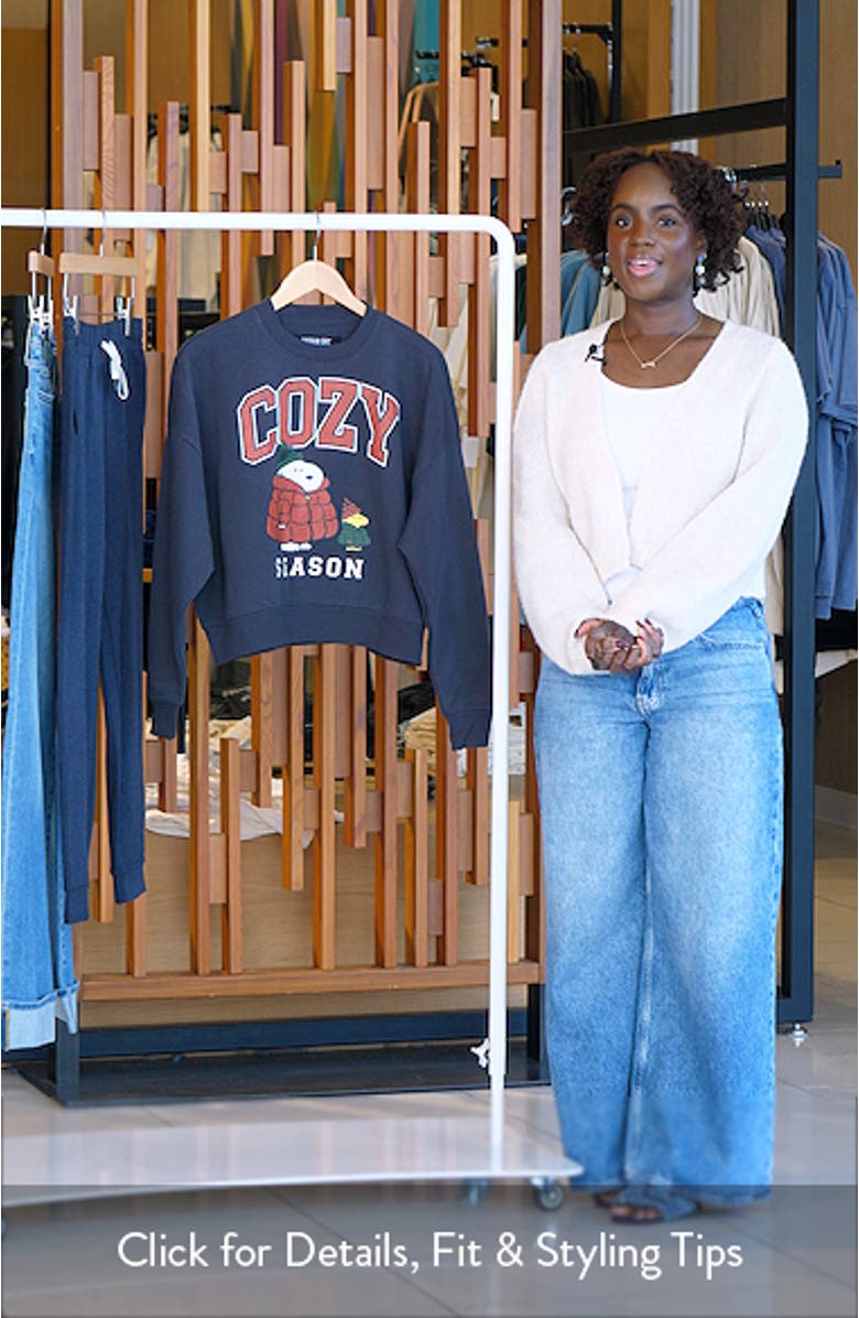 Peanuts<sup>®</sup> Cozy Graphic Sweatshirt, sales video thumbnail