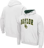 COLOSSEUM Men's Colosseum White Baylor Bears Arch & Logo 3.0 Pullover Hoodie