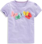 Mini Boden Kids' Superstitch Butterfly T-Shirt