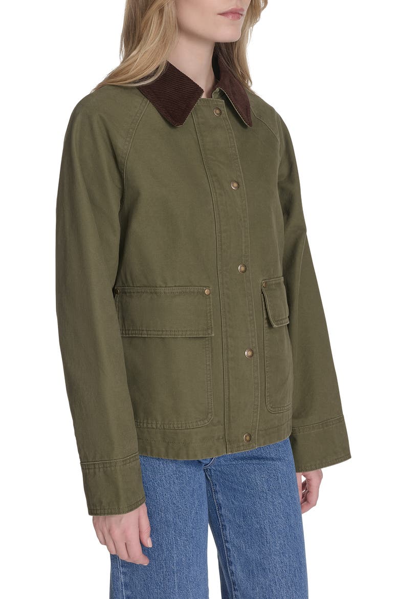 Shorty Barn Coat, Alternate, color, OLIVE