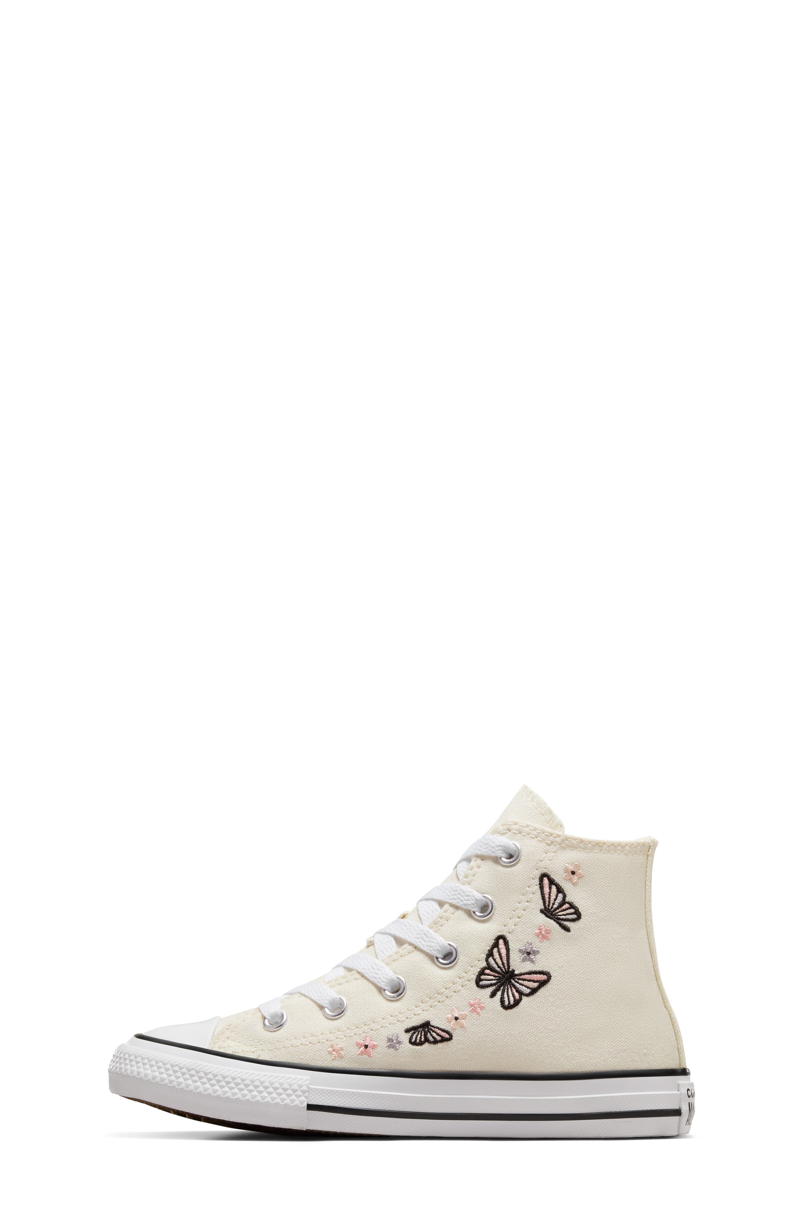 Kids' Chuck Taylor® All Star® High Top Sneaker, Alternate, color, EGRET/ BLACK/ WHITE