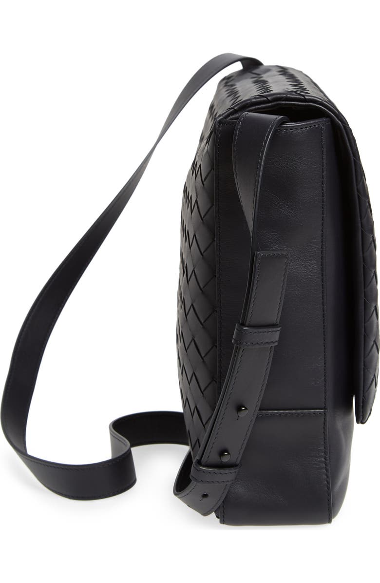 Bottega Veneta Intrecciato Leather Messenger Bag, Alternate, color,