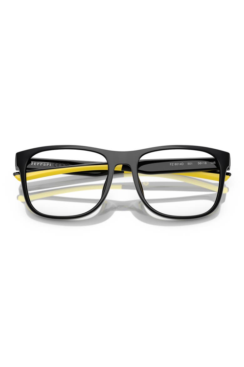 54mm Square Optical Glasses, Alternate, color, BLACK