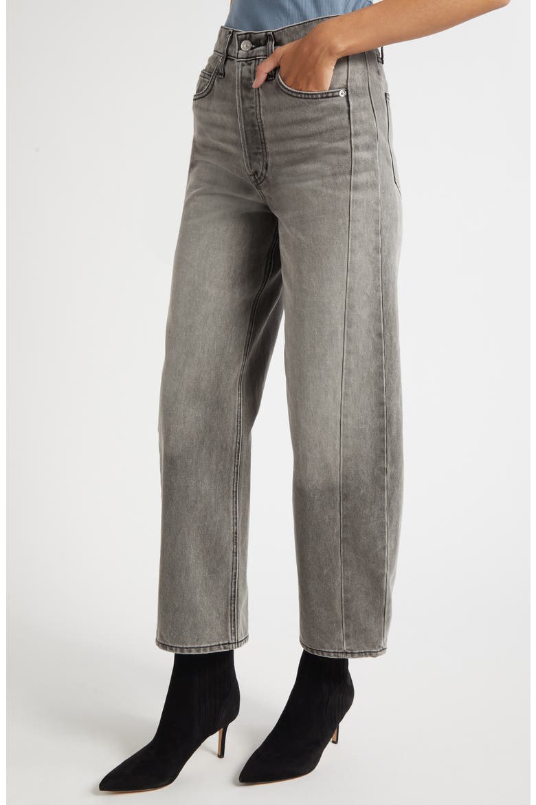 Ryder High Waist Barrel Leg Jeans, Alternate, color, VOLCANIC DUST