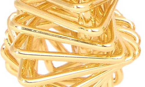 Saachi Geometric Triangle Hoop Earrings In Gold