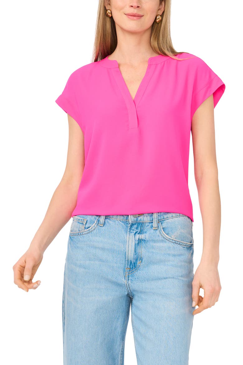 Dolman Sleeve Top, Main, color, HOT PINK