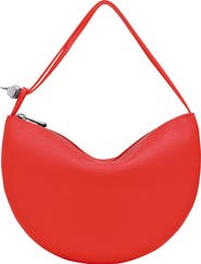 Longchamp Le Roseau Leather Wristlet Clutch