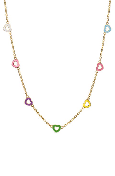Kids' Heart Station Necklace