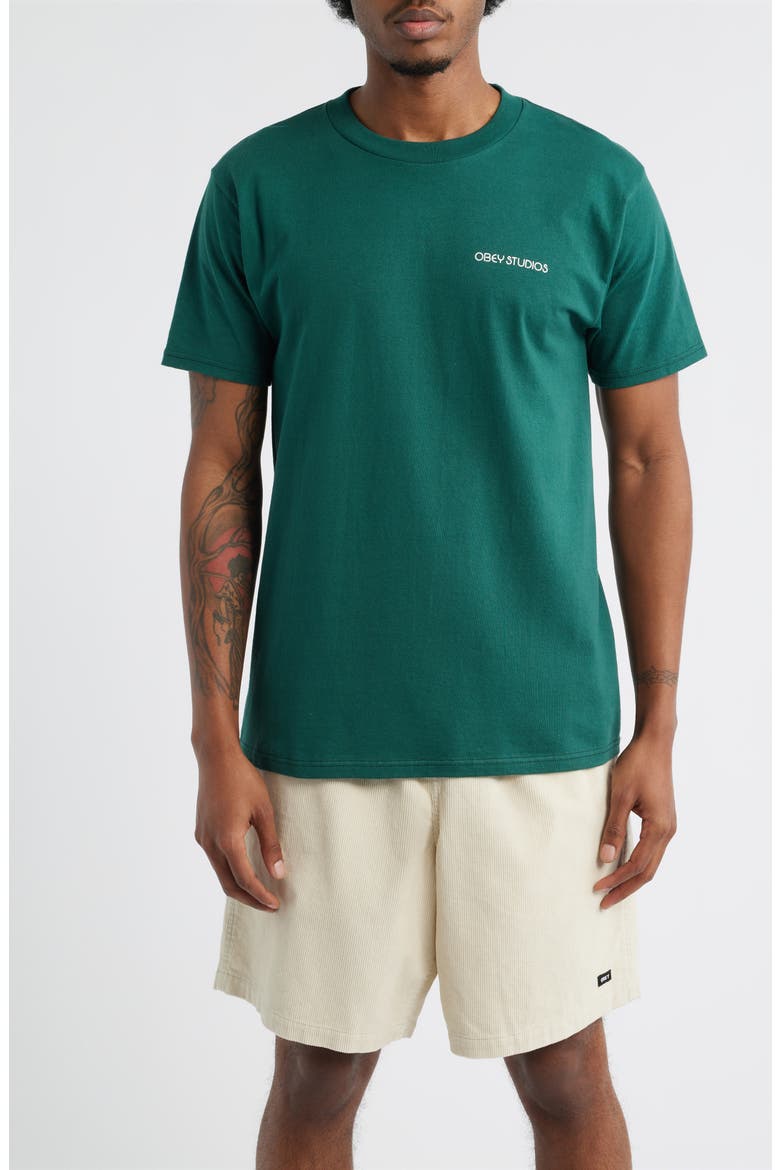 Beauty Through Diversity Cotton Graphic T-Shirt, Main, color, RAINFOREST
