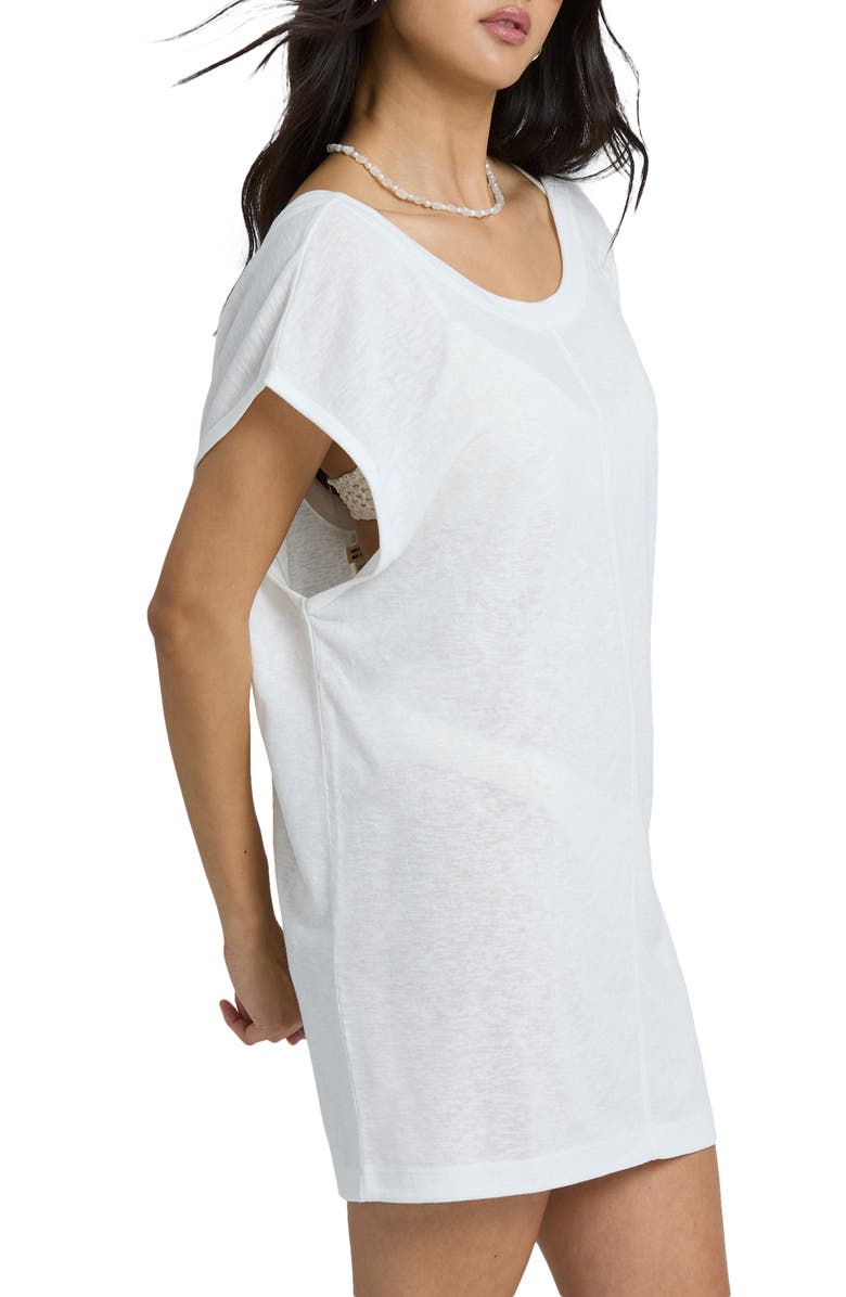 Billabong Hallow Wave Cover-Up Minidress, Alternate, color, Salt Crystal