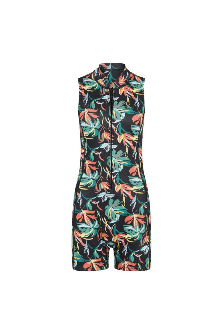 Shorty Tropical Swimming Wetsuit, Main, color, Green