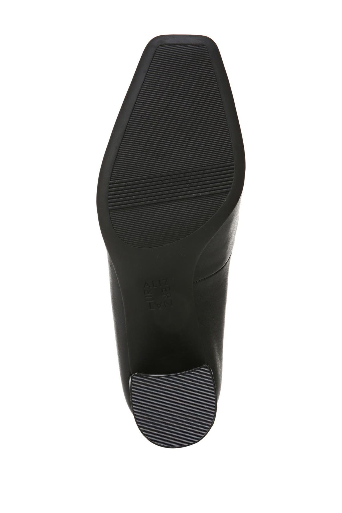 Naturalizer Warner Square Toe Pump - Wide Width Available, Alternate, color, Black Smooth