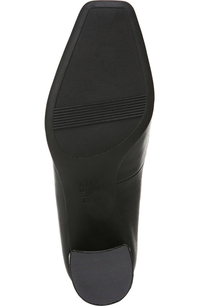 Naturalizer Warner Square Toe Pump - Wide Width Available, Alternate, color, Black Smooth