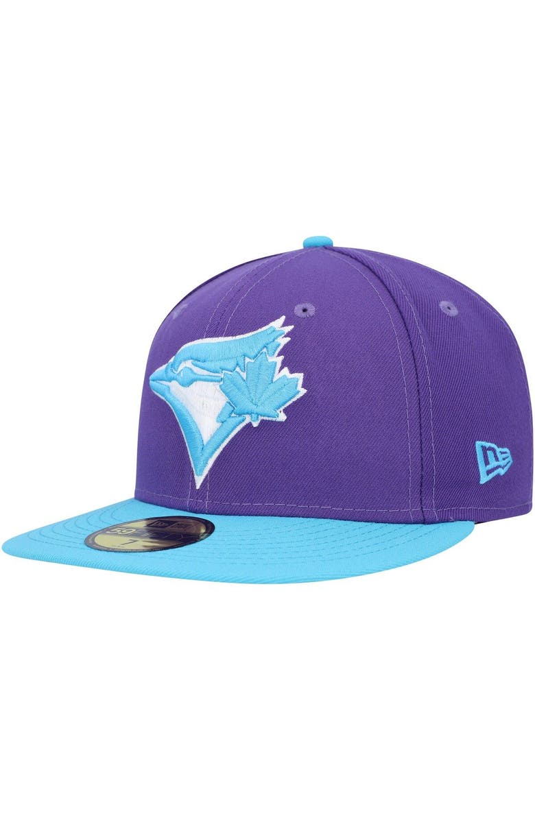 New Era Men's New Era Purple Toronto Blue Jays Vice 59FIFTY Fitted Hat, Alternate, color, Purple