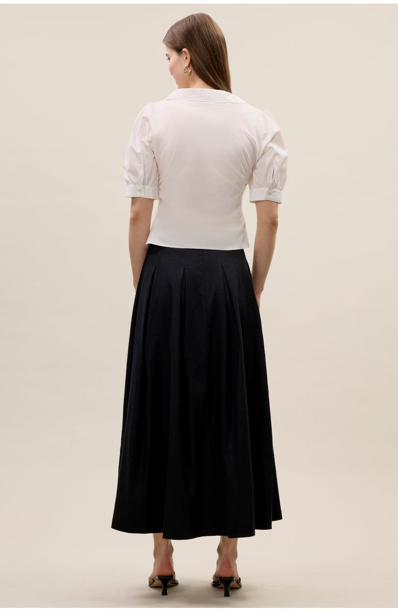 Rebecca Taylor Isla Poplin Shirt, Alternate, color, Milk