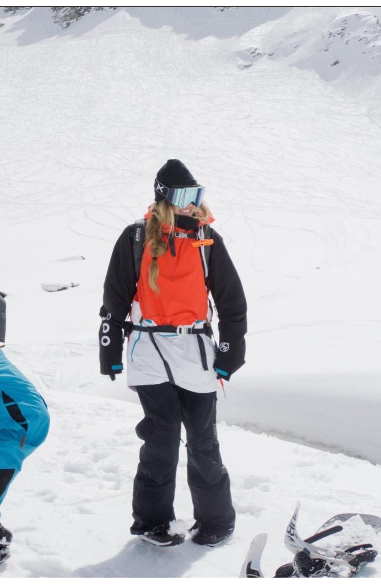 OOSC Snow Park Overhead Jacket - White & Red, Main, color, Red, White