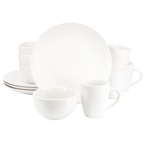 Everyday Plus 12 Piece Round Stoneware Dinnerware Set