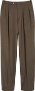 Berle Self Sizer Waist Pleated Lightweight Plain Weave Classic Fit Trousers