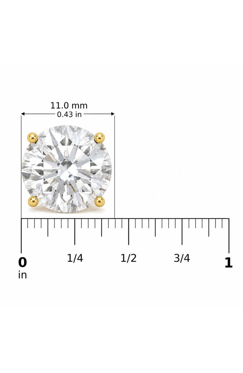 Haus of Brilliance 14K Gold 10.00 Cttw Lab Grown Diamond Solitaire Stud Earrings, Alternate, color, Yellow Gold