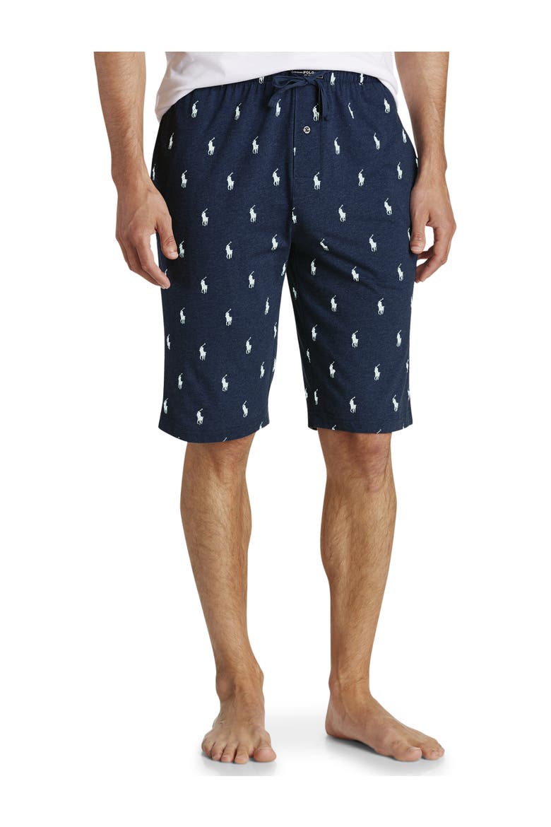 Classic Knit Sleep Shorts, Main, color, NAVY