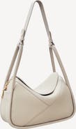 Mi Bolsa London Carnaby Genuine Pebble Leather Shoulder Bag