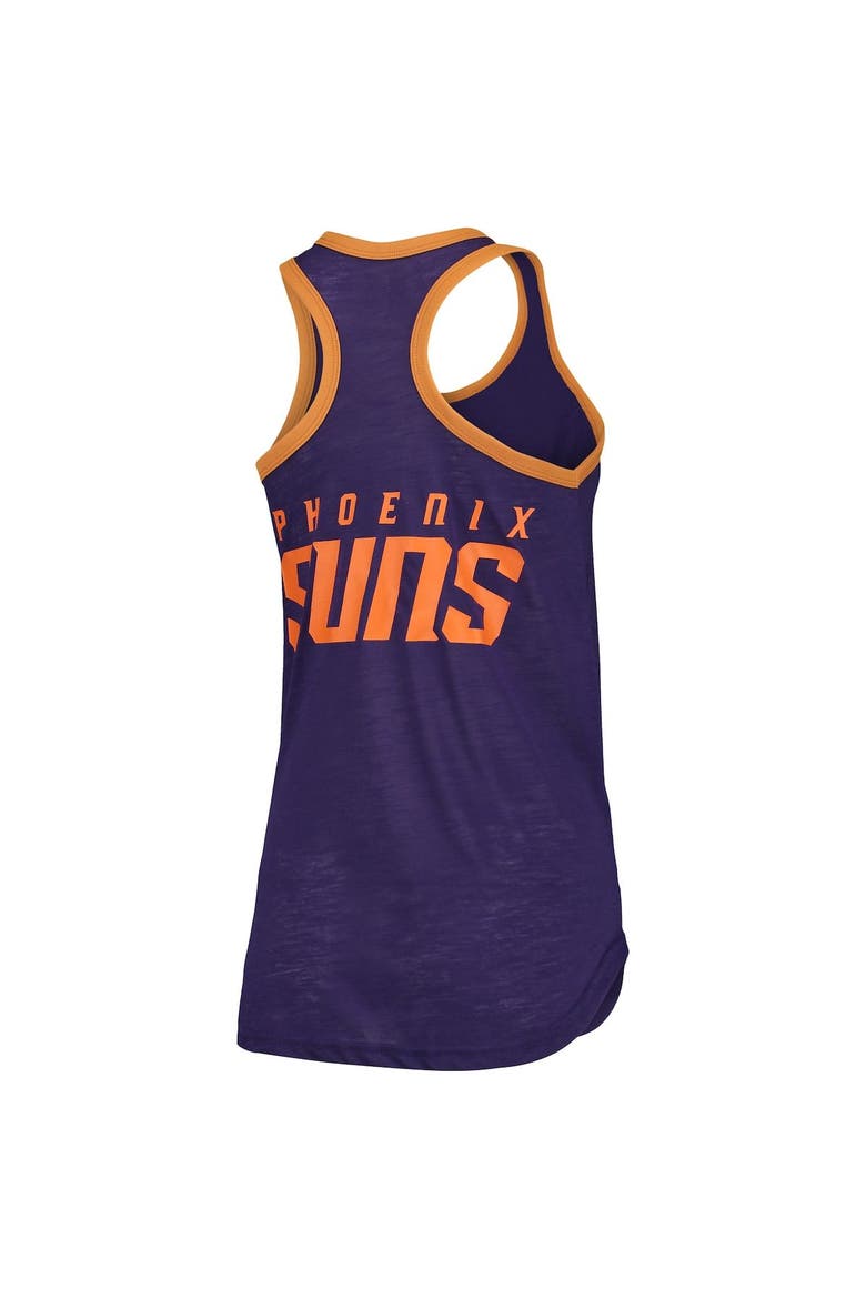Women's G-III Sports by Carl Banks Purple Phoenix Suns Showdown Burnout Tank Top, Alternate, color, Purple