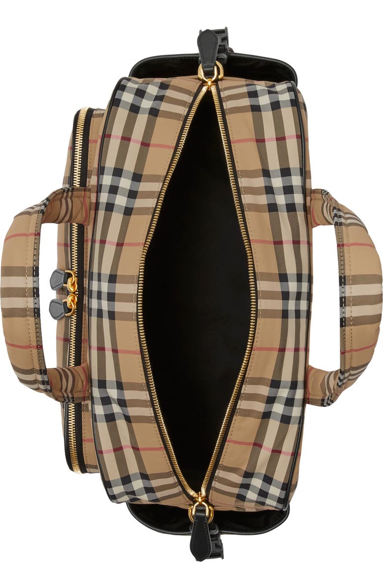 Burberry Check Baby Changing Bag, Alternate, color,