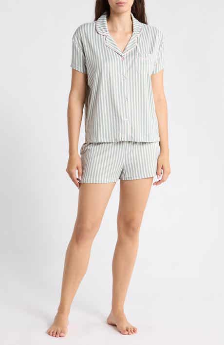 Stripe Knit Short Pajamas