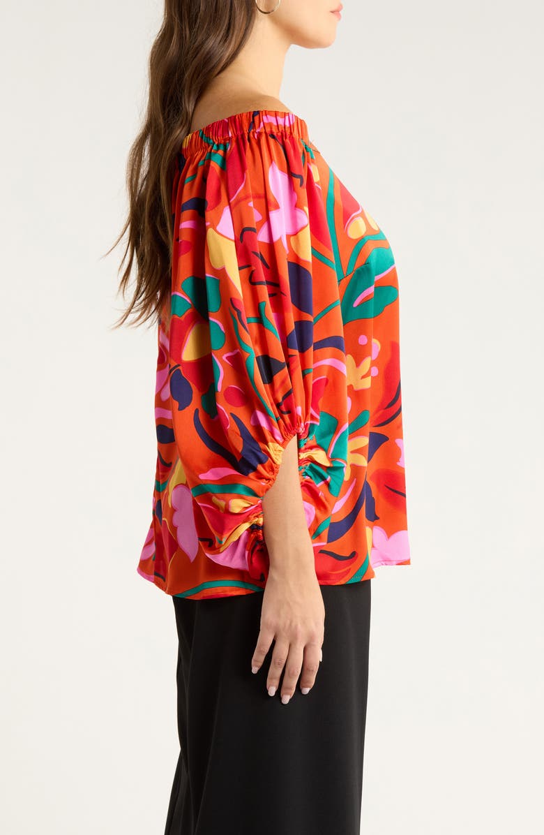 SUGARLIPS Serene Off the Shoulder Top, Alternate, color, Orange-Mul