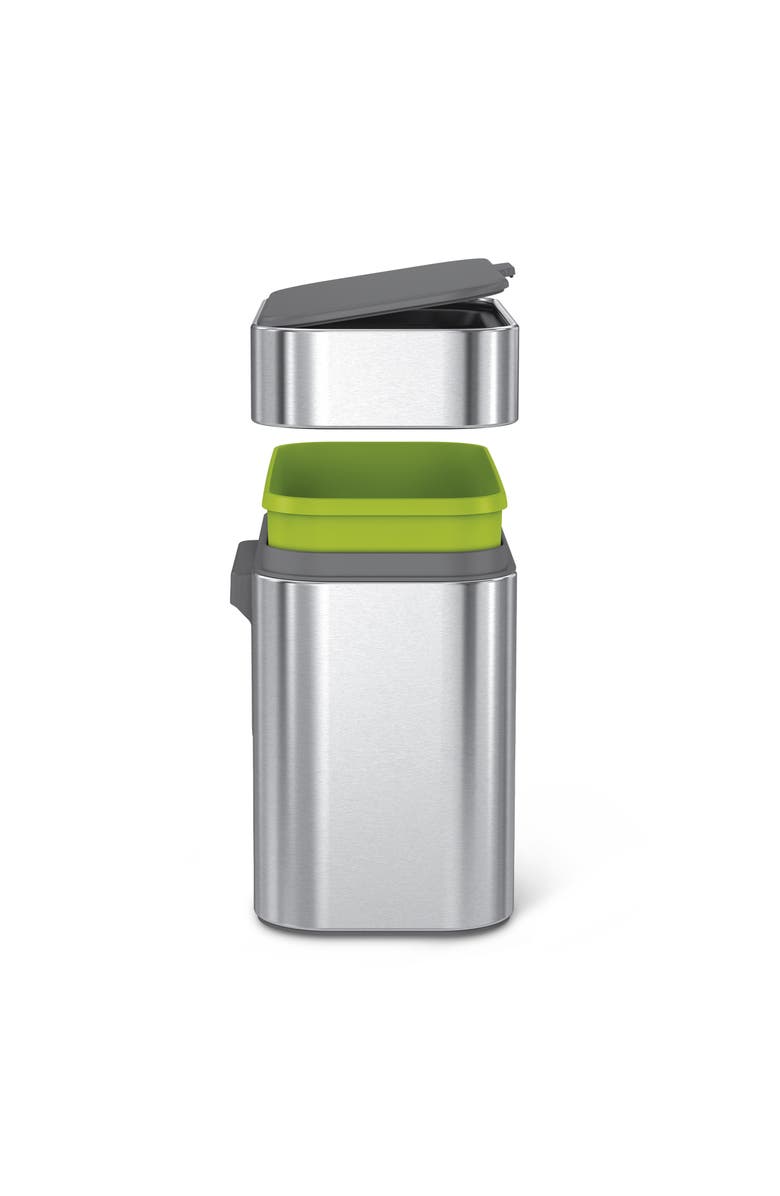 simplehuman 4L compost caddy, Alternate, color, Brushed