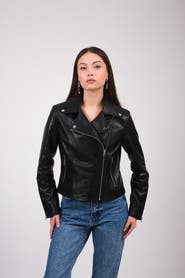 FURNIQ UK Charlotte Leather Jacket
