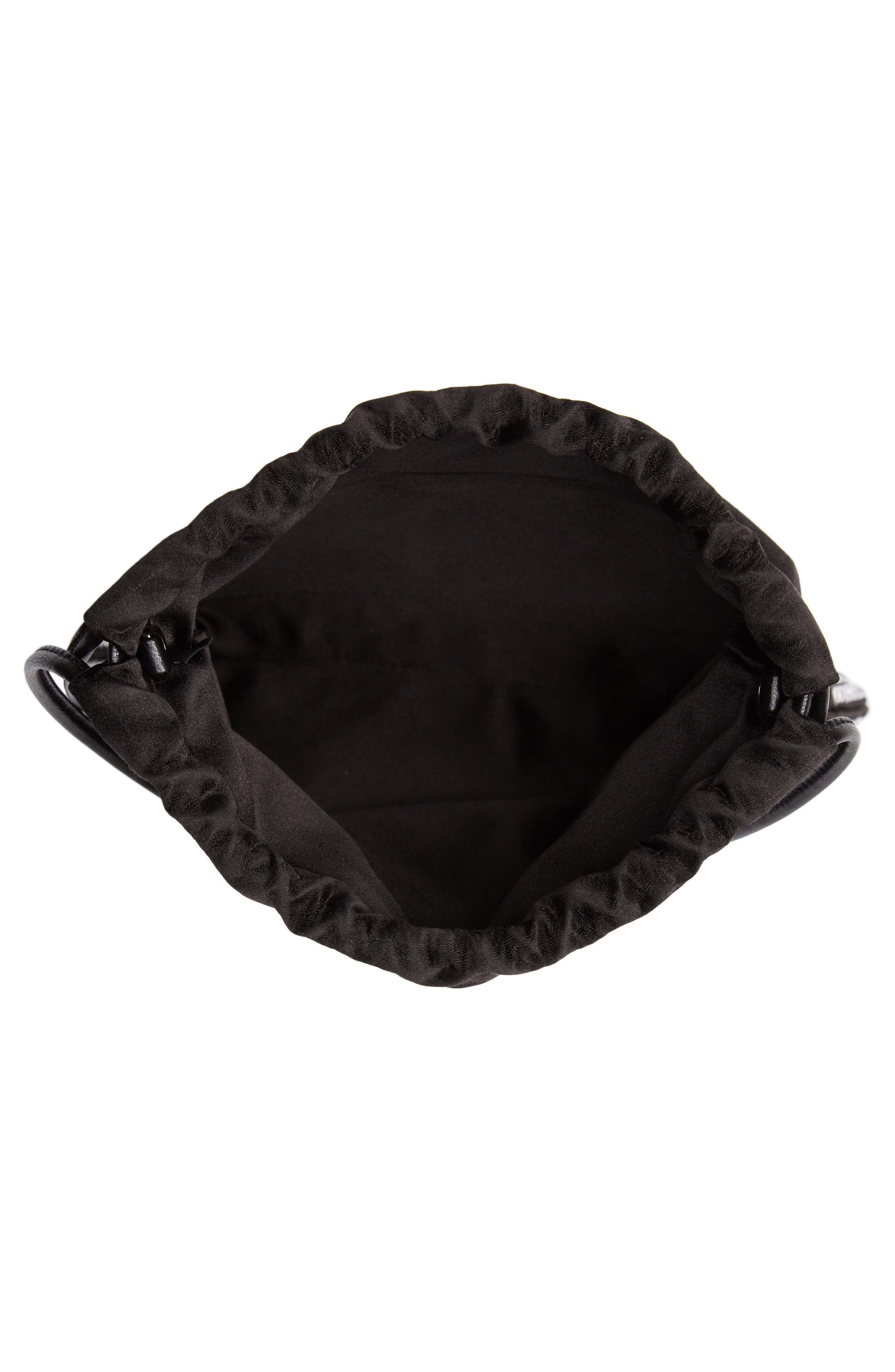 Miu Miu Strauss Crystal Embellished Shoulder Bag, Alternate, color, 