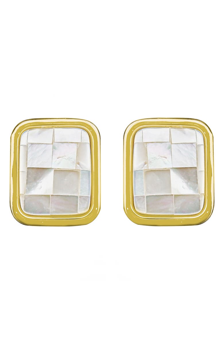 Panacea Inlaid Squares Stud Earrings, Main, color,