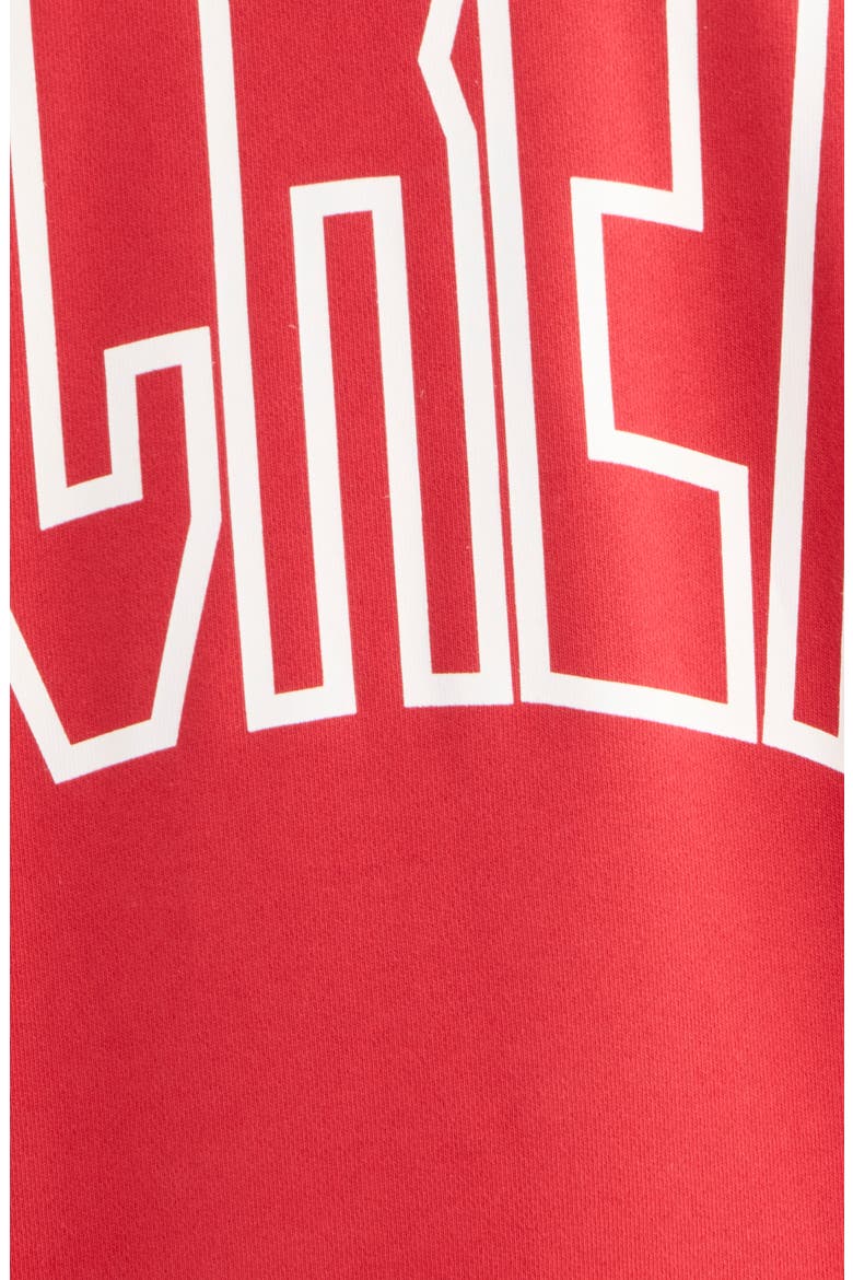 Coffee Oversize Cotton Crewneck Sweatshirt, Alternate, color, AMERICAN BEAUTY