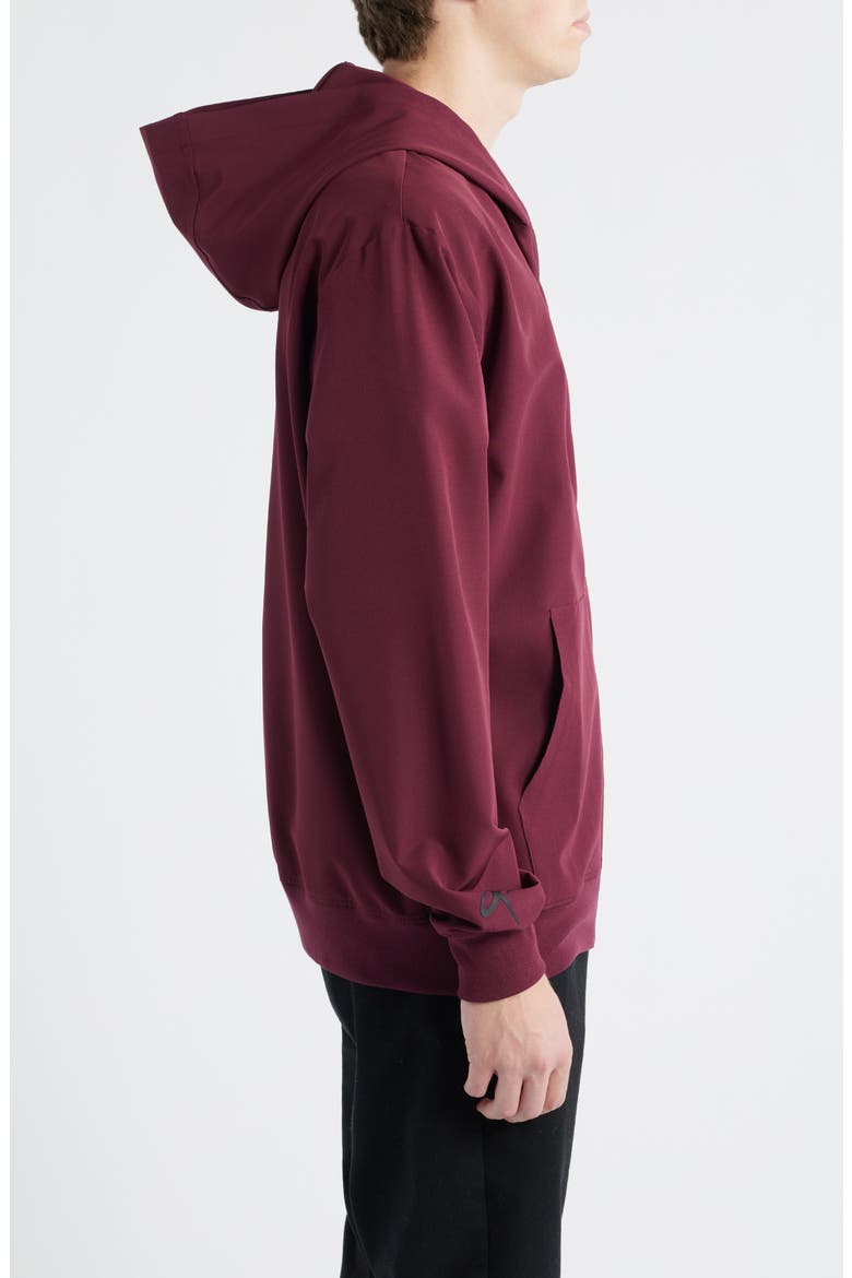 Tempo Rose Tech Zip Jacket, Alternate, color, MERLOT