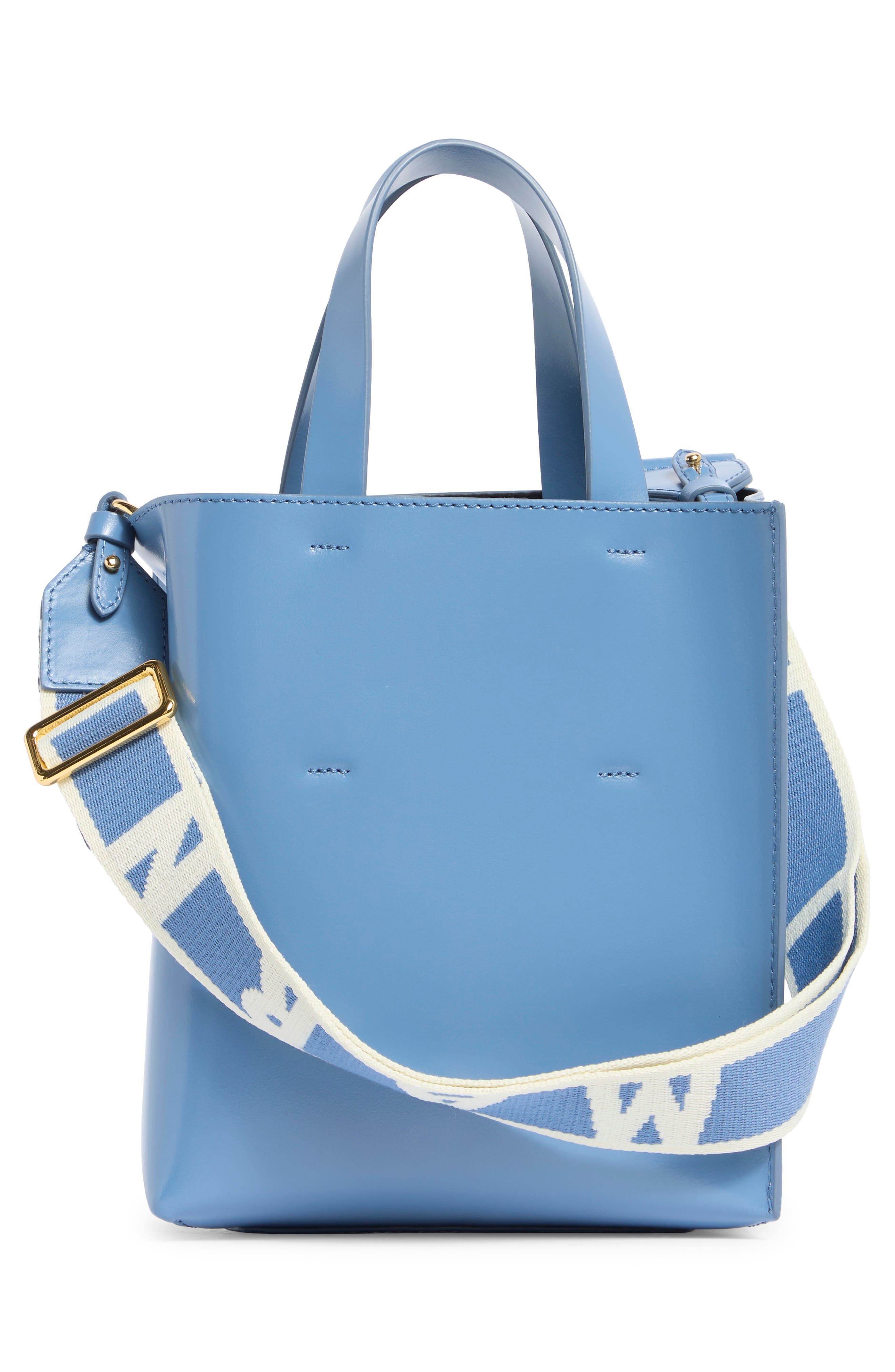 Marni Nano Museo Leather Tote, Alternate, color, 