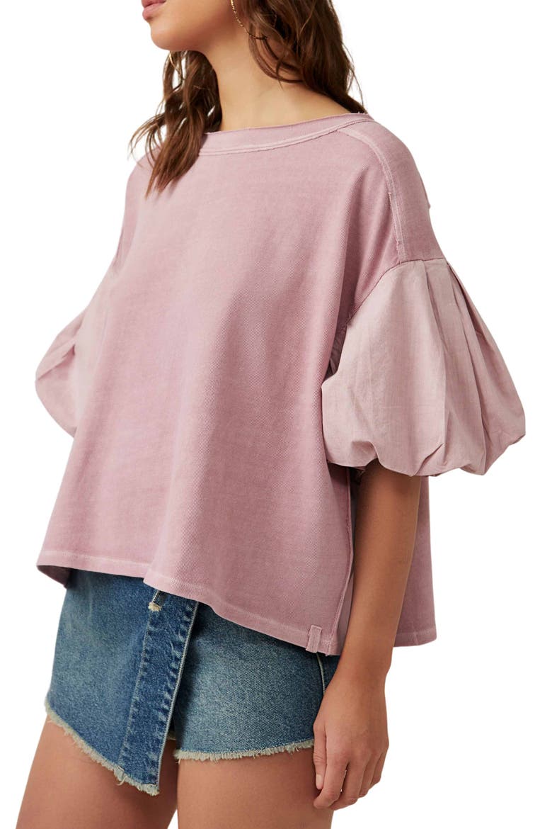 Blossom Raw Edge Top, Alternate, color, MAUVE ZEPHYR