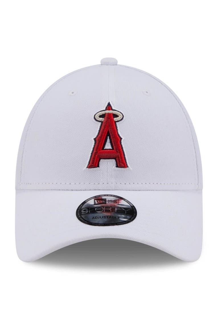 Men's New Era White Los Angeles Angels League II 9FORTY Adjustable Hat, Alternate, color, White