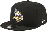 New Era Men's New Era Black Minnesota Vikings 9FIFTY Snapback Hat