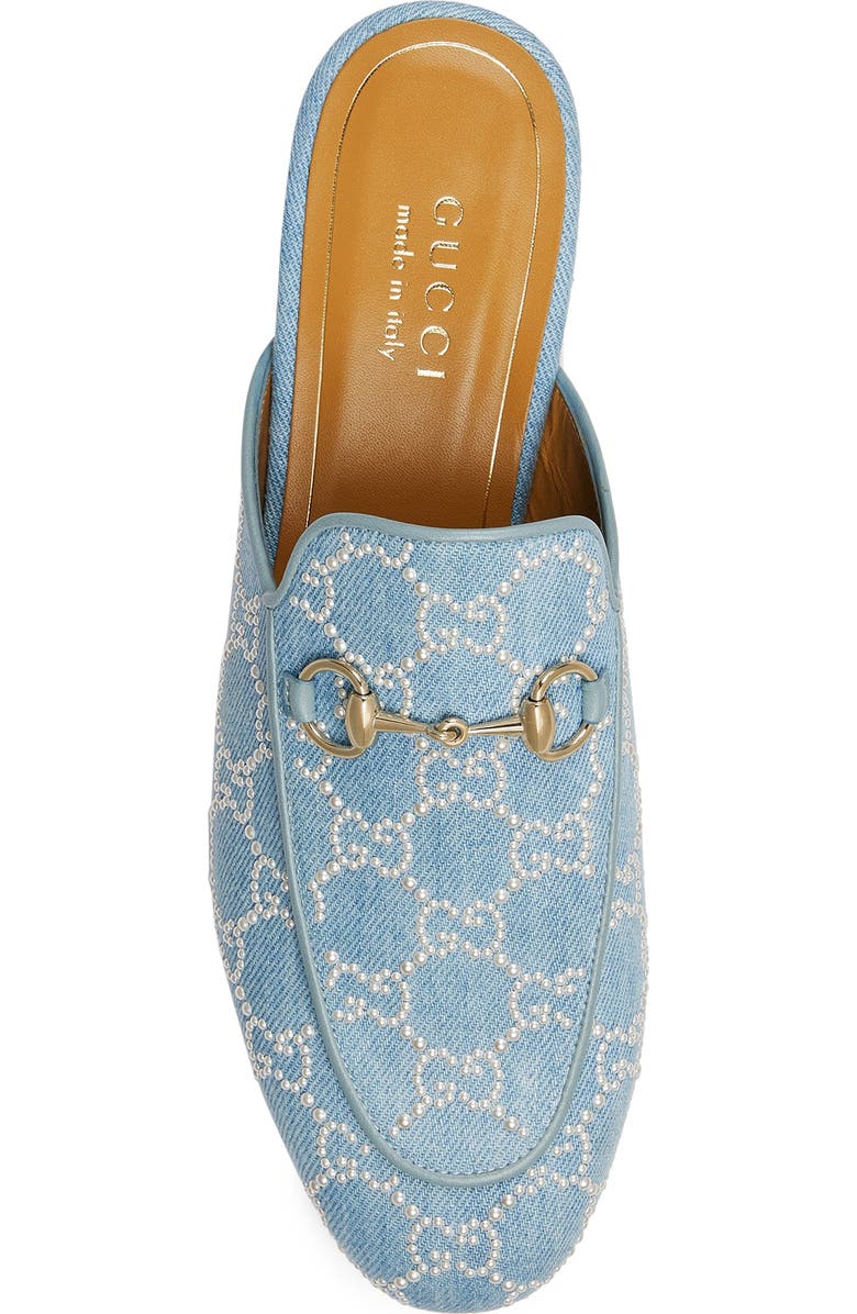 Gucci Princetown Horsebit GG Monogram Loafer Mule, Alternate, color, Blue